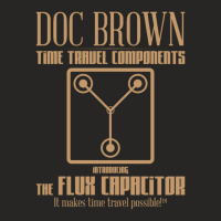 Doc Brown Time Travel Components Flux Capacitor Ladies Fitted T-shirt | Artistshot