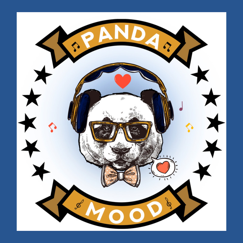 Panda Music Mood Headphones Funny Gift Music Lover Musician Awesome Mo Ladies Fitted T-Shirt by gremowakeri | Artistshot