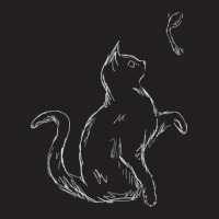 The Glitching Cat And The Non Existent Spoon Inverted T-shirt | Artistshot