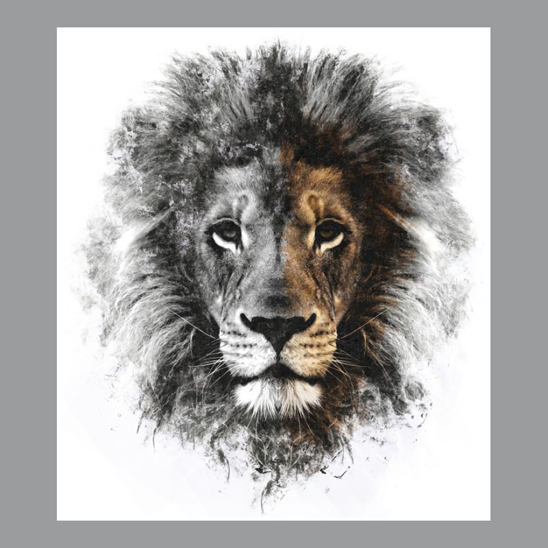 Lion Mono Poster Green Classic T-shirt | Artistshot