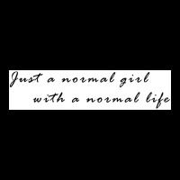 Just A Normal Girl With A Normal Life Poster 70s Pocket T-shirt | Artistshot