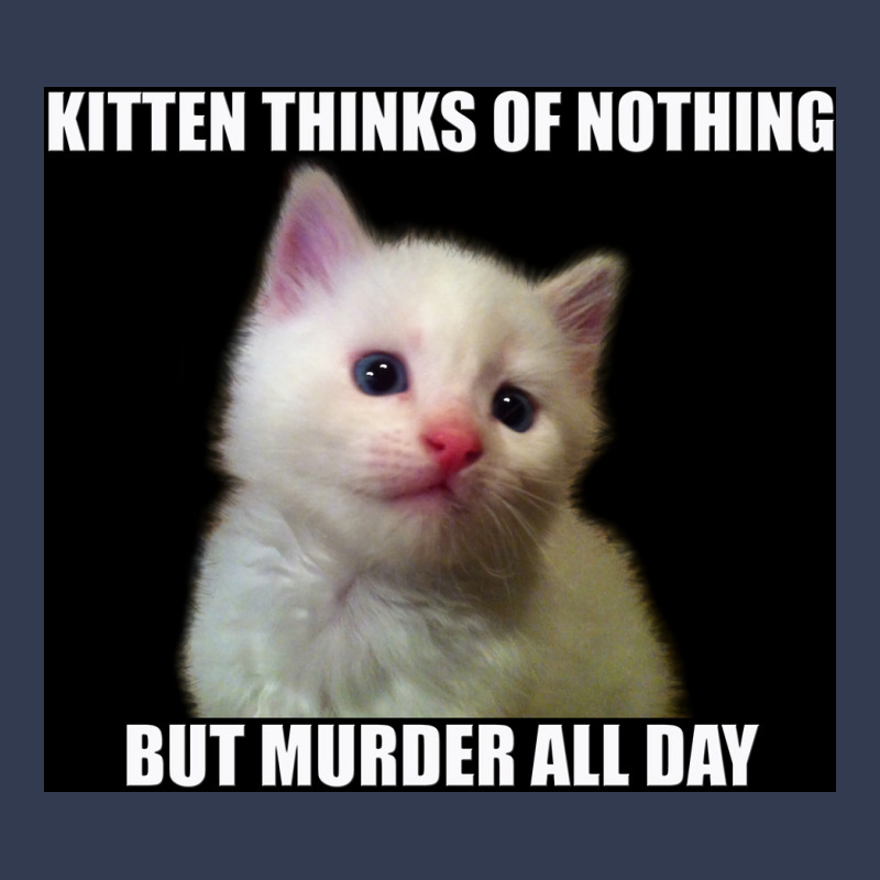 Kitten Thinks Of Nothing But Murder All Day Poster Travel V-Neck Tee by globossterkyc | Artistshot