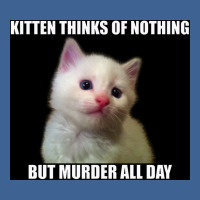 Kitten Thinks Of Nothing But Murder All Day Poster Travel Men's Polo Shirt | Artistshot