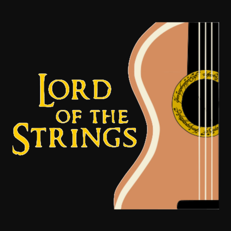 Lord Of The Strings Funny Guitar Design Crop Top by JennyDammarell | Artistshot