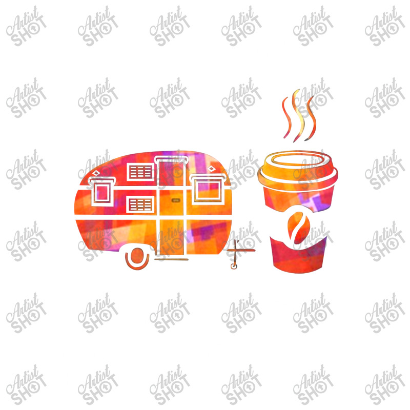 I'm A Camping And Coffee Kind Of Girl Sticker | Artistshot