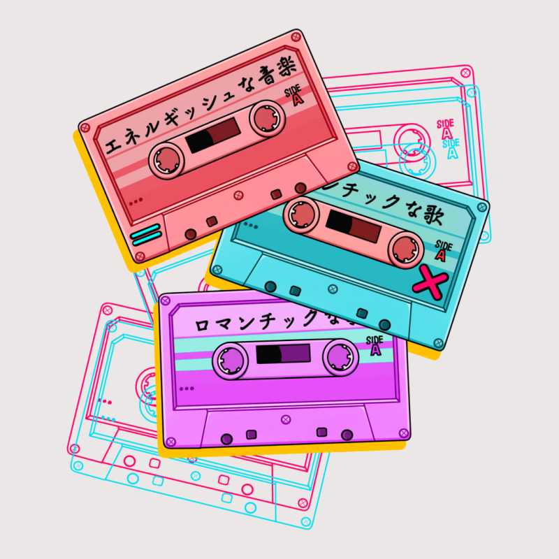 Japanese Version The Cute Set Of Retro Mixtapes (80s Pocket T-shirt | Artistshot