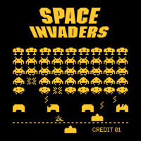 Space Invaders Cropped Sweater | Artistshot