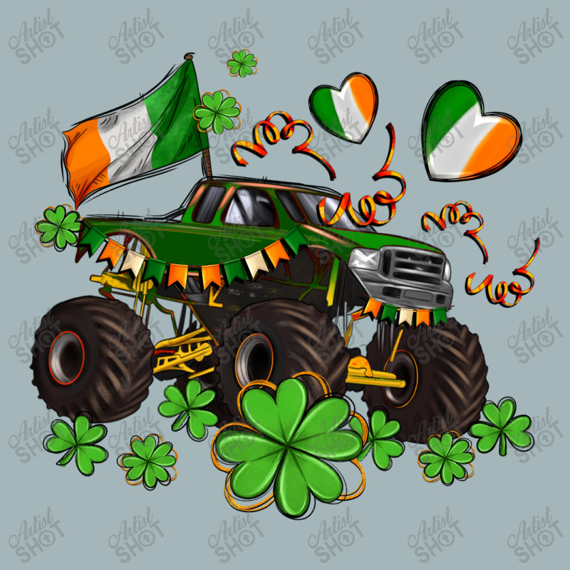 Monster Truck With Shamrocks Unisex Sherpa-lined Denim Jacket | Artistshot