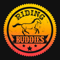 Hot Trend Horse Lover Equestrian Riding Buddies Girl Round Patch | Artistshot