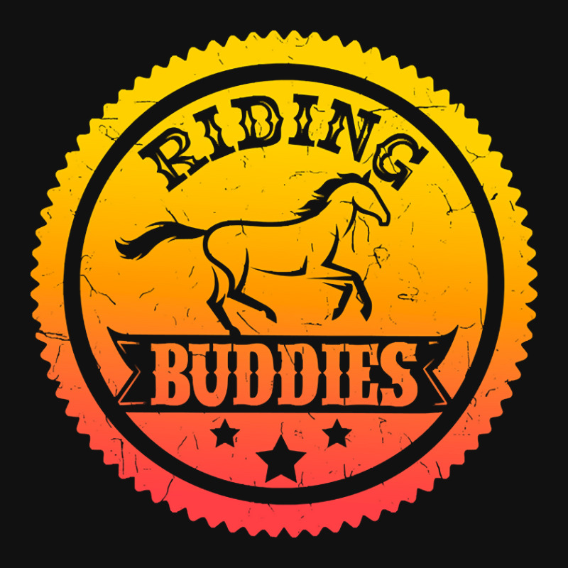 Hot Trend Horse Lover Equestrian Riding Buddies Girl Round Patch | Artistshot