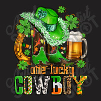 One Lucky  Cowboy With Hat And Boots T-shirt | Artistshot