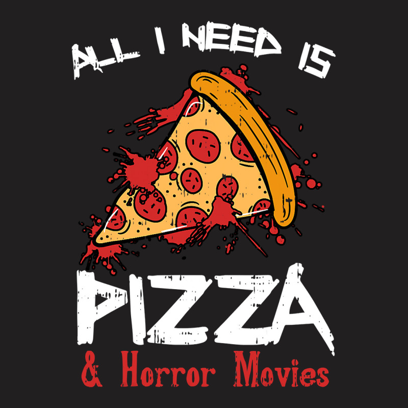 Bloody Pizza Horror Movies Costume Funny Food Halloween Gift T-shirt | Artistshot