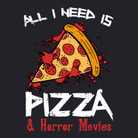 Bloody Pizza Horror Movies Costume Funny Food Halloween Gift Unisex Sherpa-lined Denim Jacket | Artistshot