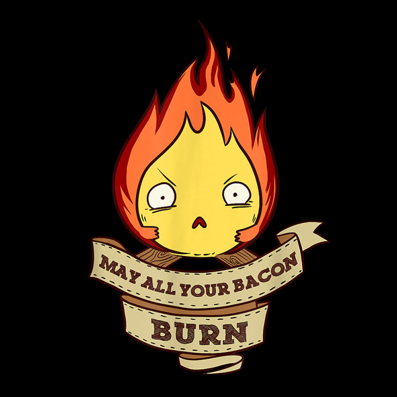 May All Your Bacon Burn Scary Fire Demon T Shirt Fleece Short by adam.troare | Artistshot