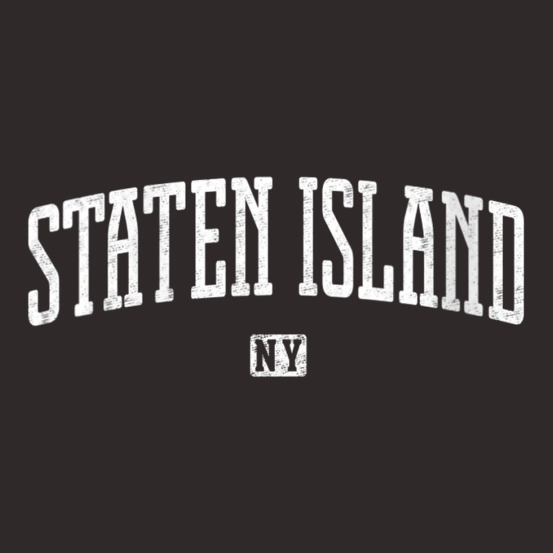 Womens Staten Island New York Vintage City V Neck T Shirt Racerback Tank by matheeishilo | Artistshot