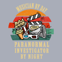 Musician By Day Paranormal Investigator By Night Funny Musician Tank Dress | Artistshot