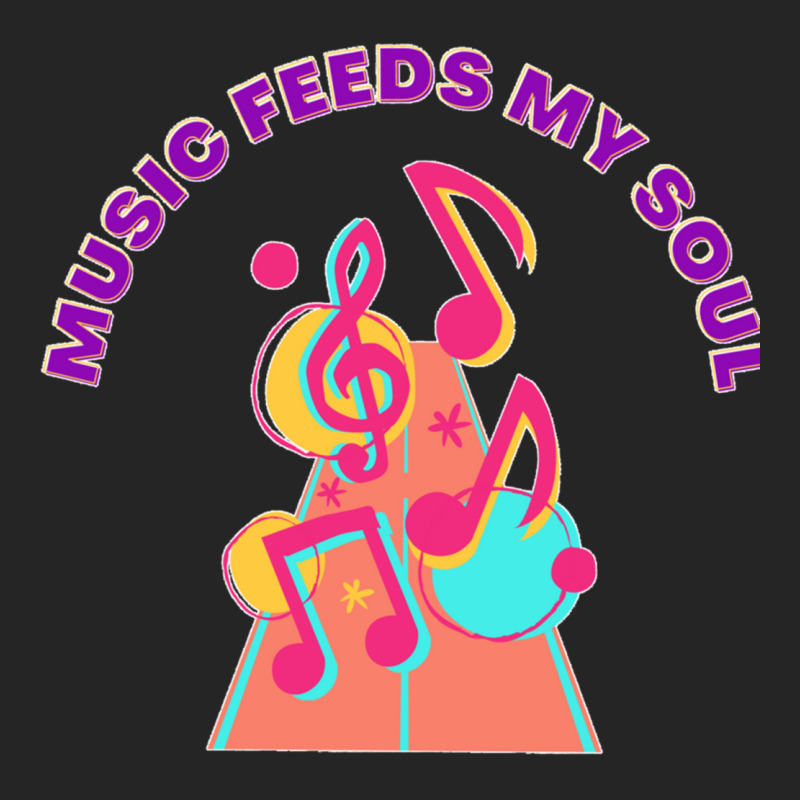 Music Feeds My Soul, Black Classic Unisex Hoodie by CliffordStarling | Artistshot