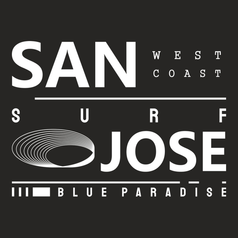 San Jose Blue Paradise City Ladies Fitted T-Shirt by King.Chloe | Artistshot