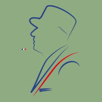 General De Gaulle French Head Of State Tricolor Fitted Scoop  Funny Graphic T-shirt | Artistshot