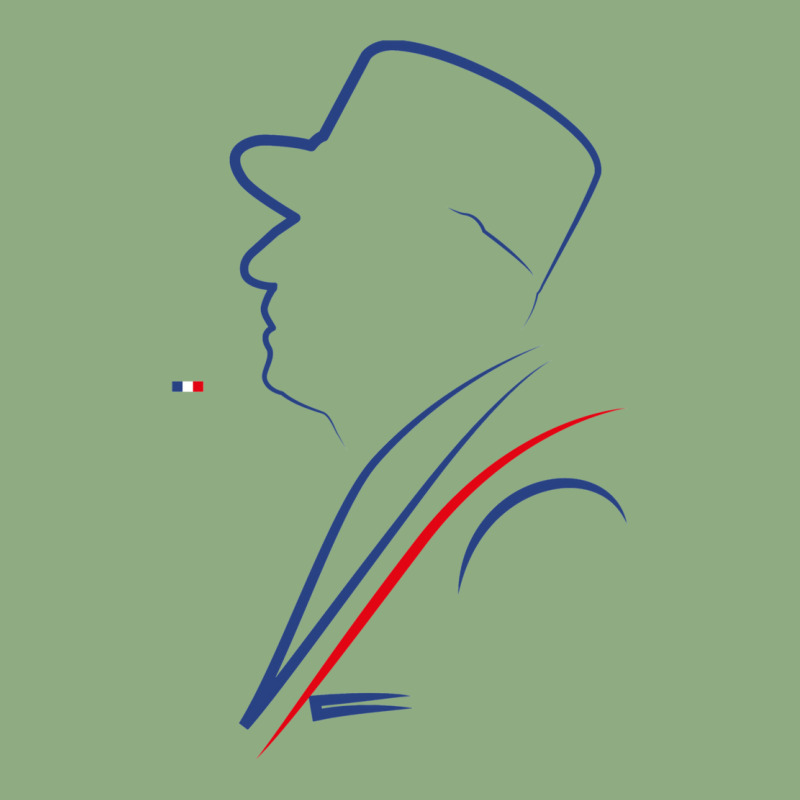 General De Gaulle French Head Of State Tricolor Fitted Scoop  Funny Graphic T-shirt by keehanquakera | Artistshot