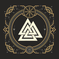 Limited Edition Magical Viking Valknut & Aegishjalmur The Helm Of Awe Ladies Fitted T-shirt | Artistshot