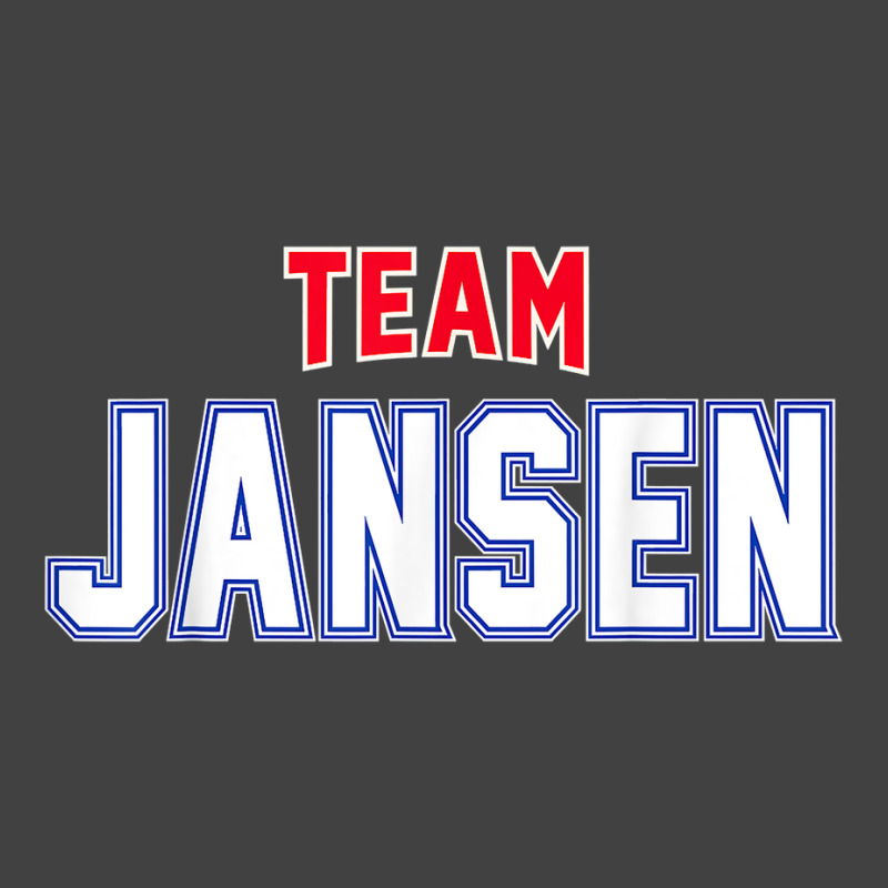 Team Jansen Surname Proud Family Last Name T Shirt Vintage T-shirt | Artistshot