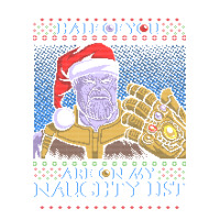 Half Of You Are On My Naughty List Sticker | Artistshot