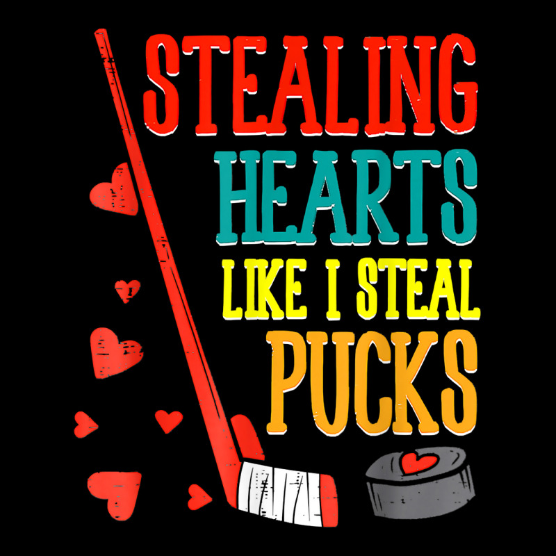 Stealing Hearts Like I Steal Pucks Valentines Day Ice Hockey T Shirt Adjustable Cap by xq8pjbeamer | Artistshot