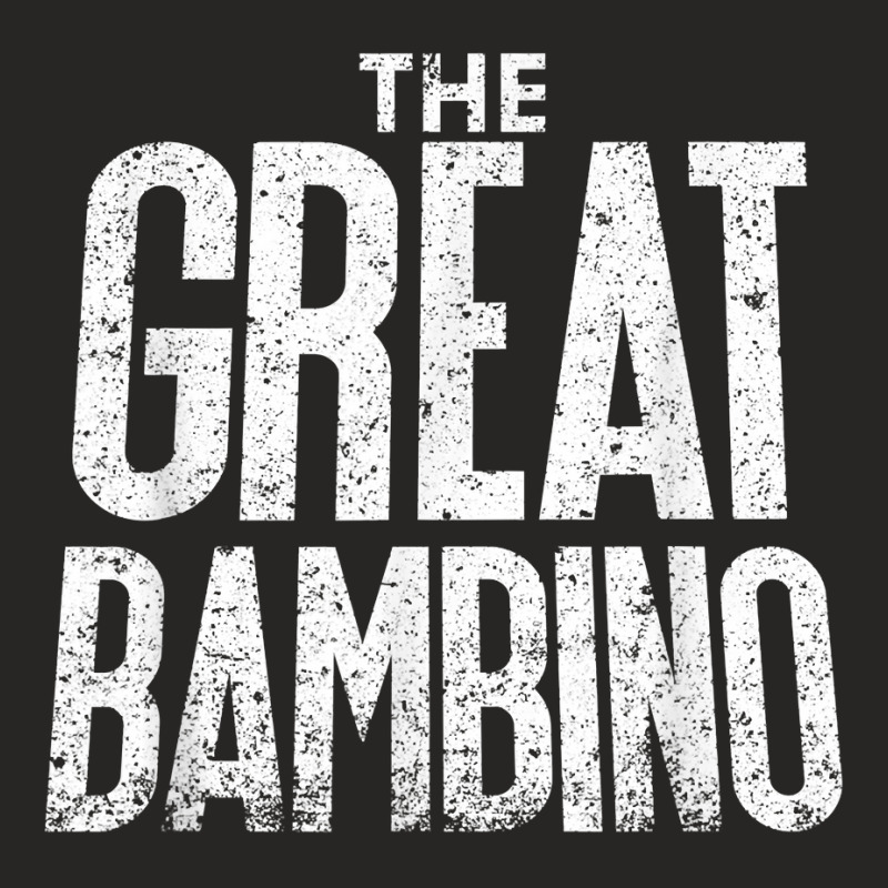 The Great Bambino Baseball Home Run Hitter Tee Shirt Ladies Fitted T-Shirt by adam.troare | Artistshot