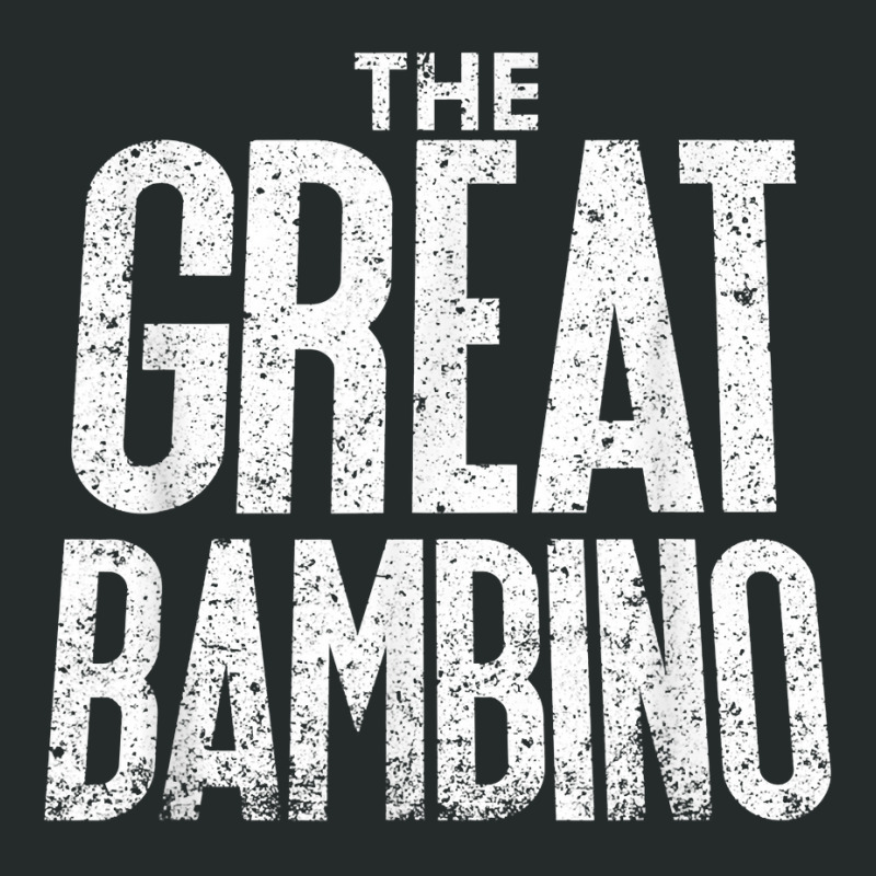 The Great Bambino Baseball Home Run Hitter Tee Shirt Women's Triblend Scoop T-shirt by adam.troare | Artistshot