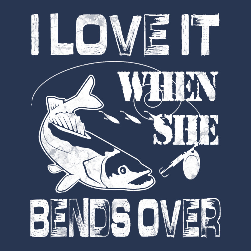 Limited Edition I Love It When She Bends Over - Funny Fishing Gift Men Denim Jacket | Artistshot