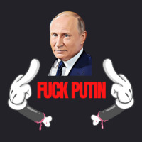 Fuck Putin   Red Unisex Sherpa-lined Denim Jacket | Artistshot