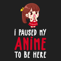 Limited Edition I Paused My Anime To Be Here Funny Anime Gift Drawstring Bags | Artistshot