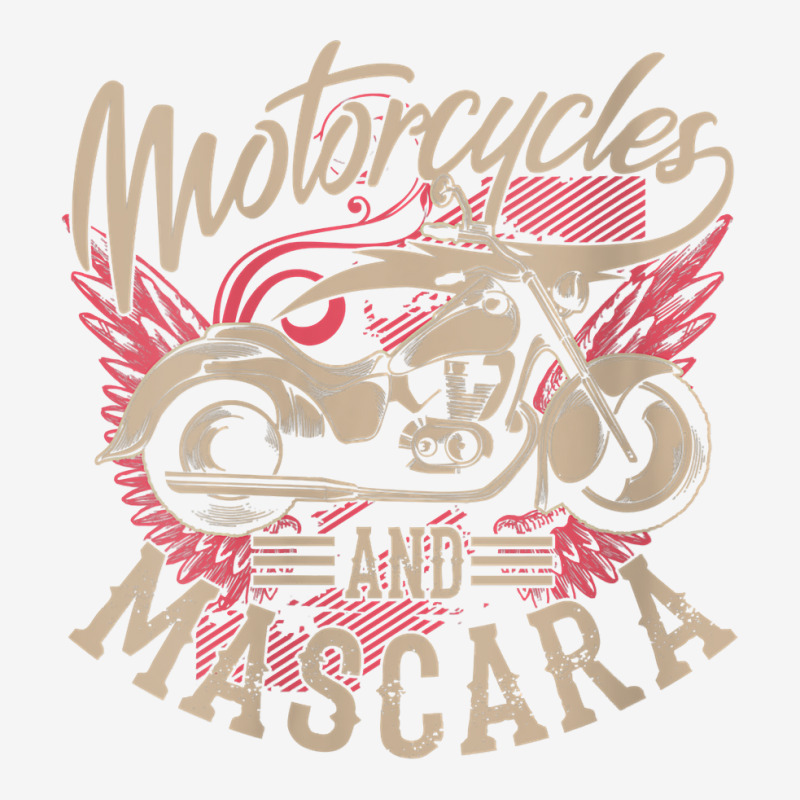 Womens Motorcycles And Mascara Art  Cute Makeup Motor Lover Gift V Nec Adjustable Cap | Artistshot