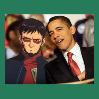 Gendo Ikari And Barrack Obama   Hipster T-shirt | Artistshot