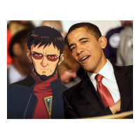 Gendo Ikari And Barrack Obama   Hipster Men's T-shirt Pajama Set | Artistshot