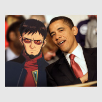 Gendo Ikari And Barrack Obama   Hipster Hoodie & Jogger Set | Artistshot