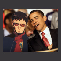 Gendo Ikari And Barrack Obama   Hipster Ladies Curvy T-shirt | Artistshot