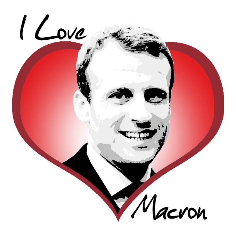 I Love Macron Fitted  Humor Crop Top by luriastuevez | Artistshot