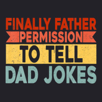 Mens Finally Father Permission To Tell Dad Jokes Unisex Sherpa-lined Denim Jacket | Artistshot