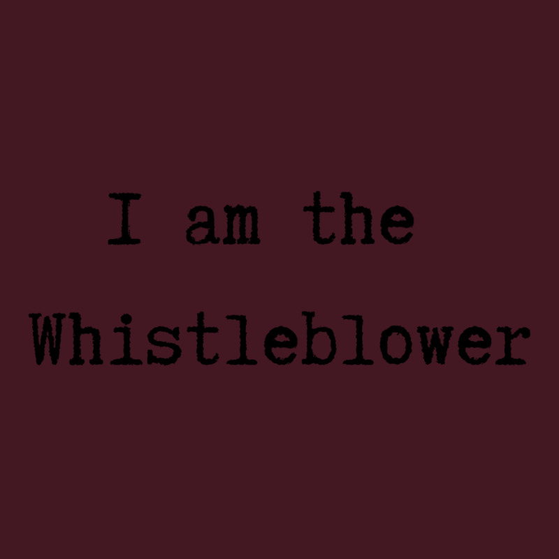 I Am The Whistleblower Black Typewriter Style Text Unisex Hoodie by gouselauckt | Artistshot