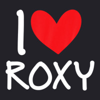 I Love Roxy Name Personalized Girl Woman Bff Friend Heart Unisex Sherpa-lined Denim Jacket | Artistshot