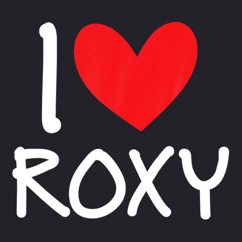 I Love Roxy Name Personalized Girl Woman Bff Friend Heart Unisex Sherpa-lined Denim Jacket | Artistshot