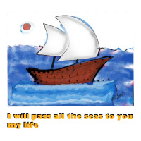 I Will Pass All The Seas To You .. My Life Sticker | Artistshot