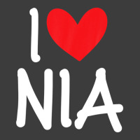 I Love Nia Name Personalized Girl Woman Bff Friend Heart Men's Polo Shirt | Artistshot