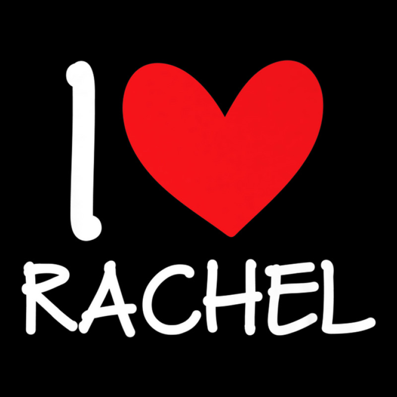 I Love Rachel Name Personalized Girl Woman Bff Friend Heart Men's 3/4 Sleeve Pajama Set | Artistshot