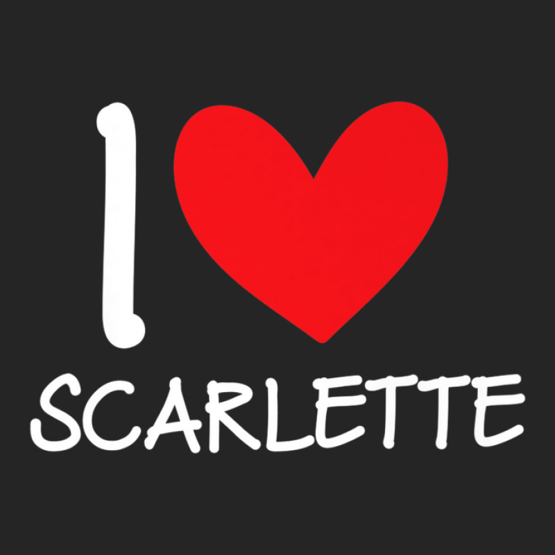 I Love Scarlette Name Personalized Girl Woman Bff Her Heart Unisex Hoodie | Artistshot