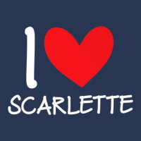 I Love Scarlette Name Personalized Girl Woman Bff Her Heart Men Denim Jacket | Artistshot