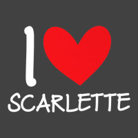 I Love Scarlette Name Personalized Girl Woman Bff Her Heart Vintage T-shirt | Artistshot