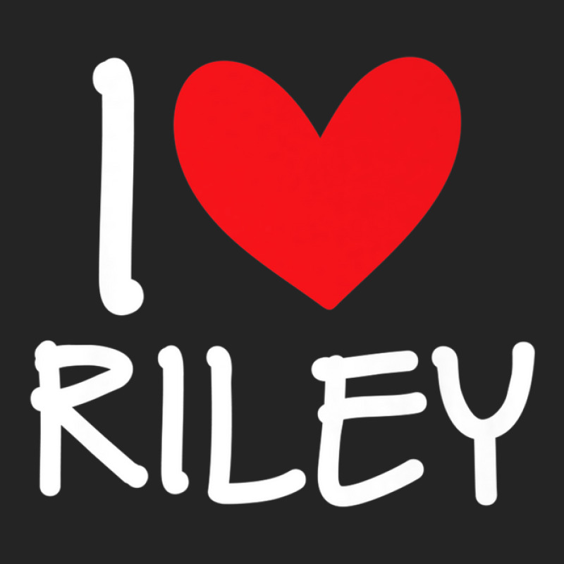 I Love Riley Name Personalized Girl Woman Bff Friend Heart 3/4 Sleeve Shirt | Artistshot